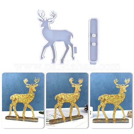 Christmas DIY Reindeer Display Silicone Molds DIY-A034-31-1