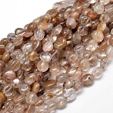 Rutile pépites de pierres précieuses de quartz naturel perle brins X-G-J336-28-1