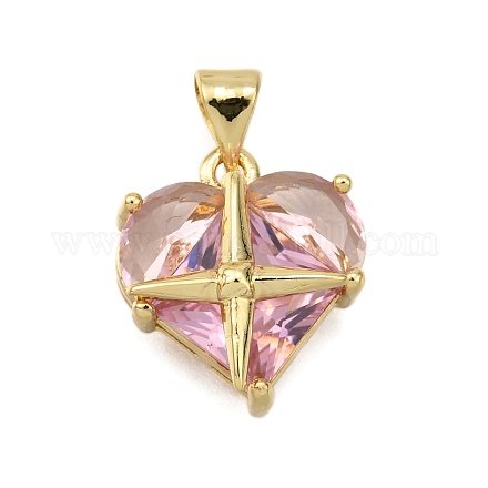 Латунные микро проложить кубического циркония подвески KK-K401-02C-G-1