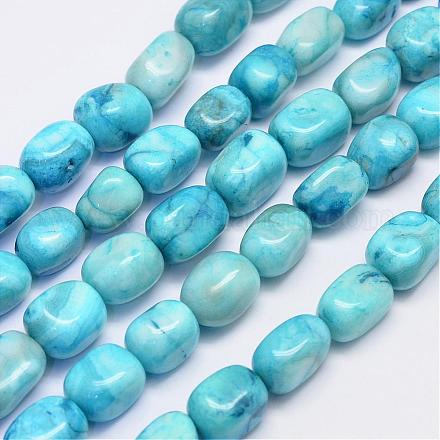 Natural Crazy Agate Beads Strands G-K126-A04-1