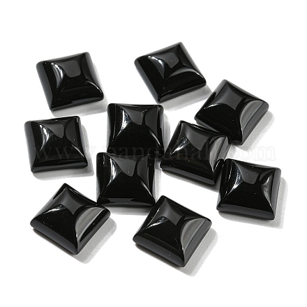 Cabochons aus natürlichem schwarzem Onyx G-P513-03B-01-1
