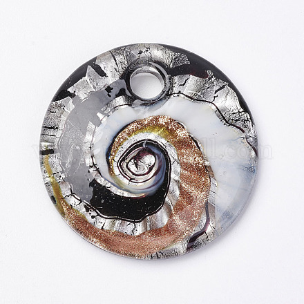 Pendentifs en verre de feuille d'argent X-FOIL-E103-02A-1