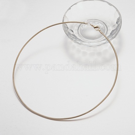 真鍮ネックレスのアクセサリー作り  ライトゴールド  135mm MAK-J012-03KCG-1