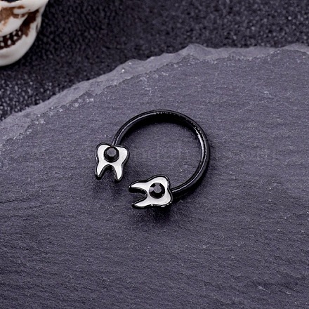 Круглая/подковообразная штанга из нержавеющей стали 316l с микропаве из кубического циркония WG352E4-13-1