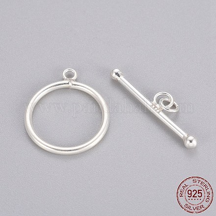 925 Sterling Silver Toggle Clasps STER-L057-001S-1