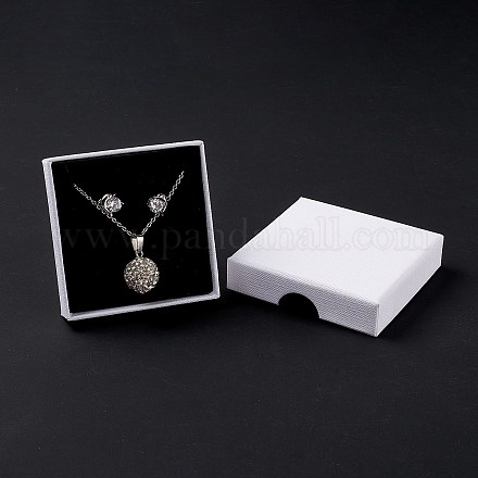 Papier mit schwammmatten Halskettenboxen X-OBOX-G018-01A-03-1