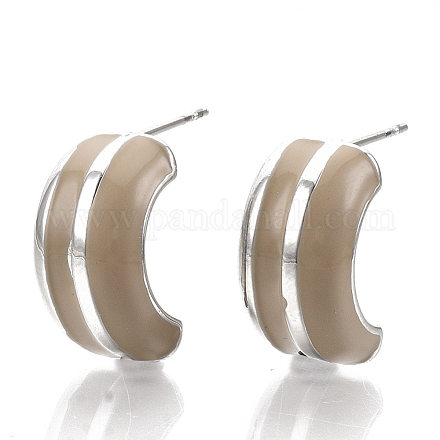 (vente d'usine de fêtes de bijoux) boucle d'oreille en alliage d'émail EJEW-N012-01P-1