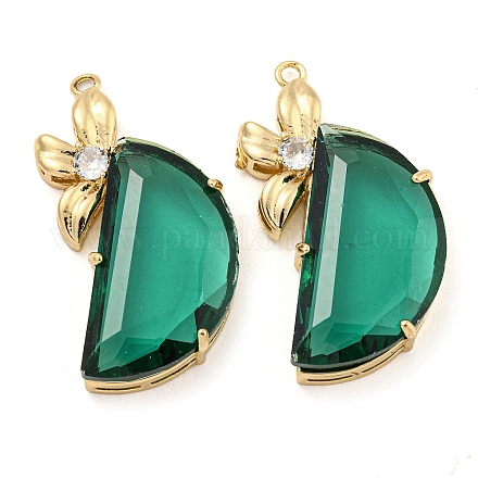 Латунь со стеклянной подвеской FIND-Z044-12A-1