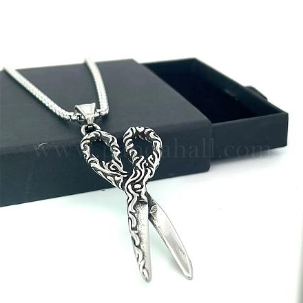 Винтажные мужские ножницы из нержавеющей стали ожерелья для мужчин OD0074-1