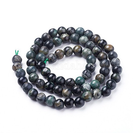 Chapelets de perles de jasper kambaba naturel G-P430-05-B-1
