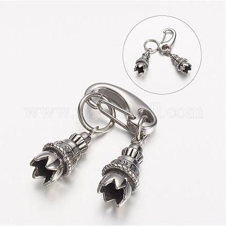 304 Stainless Steel Lobster Claw Clasps STAS-D166-105AS-1