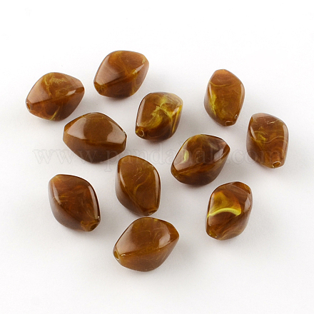 Bicone Imitation Gemstone Acrylic Beads OACR-R036-10-1