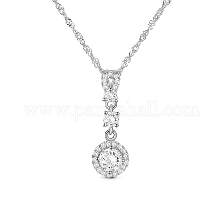 SHEGRACE Beautiful Sterling Silver Pendant Necklace JN116A-1