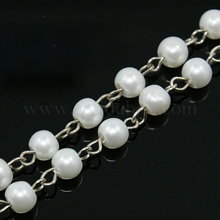 Perle di vetro catenine fatti a mano per collane / bracciali fare AJEW-PH00633-01-1