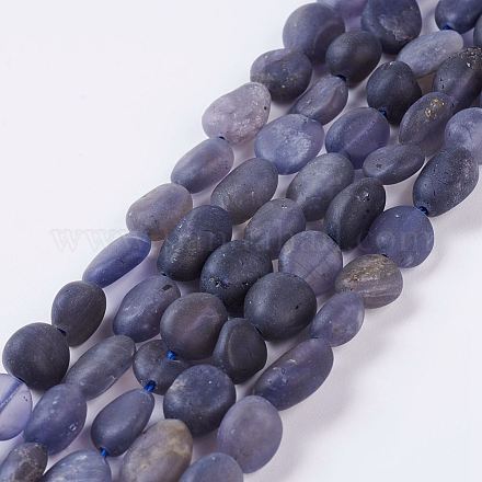 Chapelets de perles en cordiérite naturelle/Iolite/Dichroite G-P278-28-1