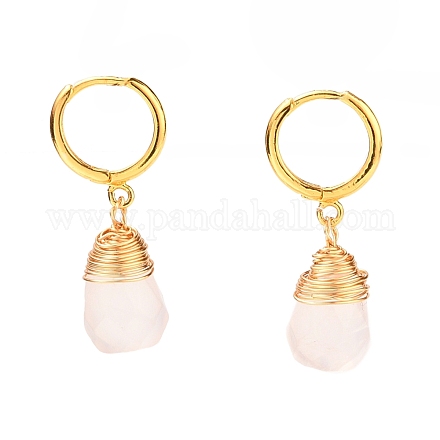 Brass Huggie Hoop Earrings EJEW-JE04294-04-1