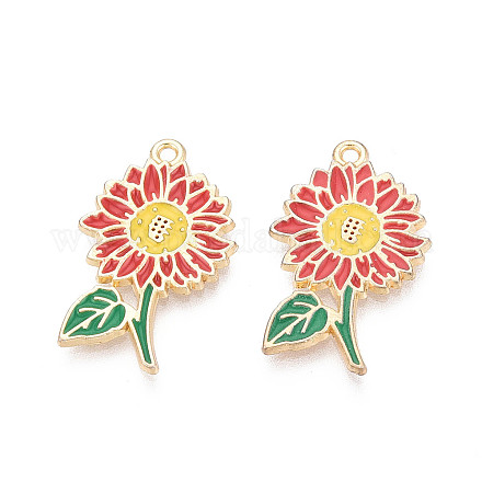 Подвески из эмали и сплава&nbsp;ENAM-T024-32F-G-1