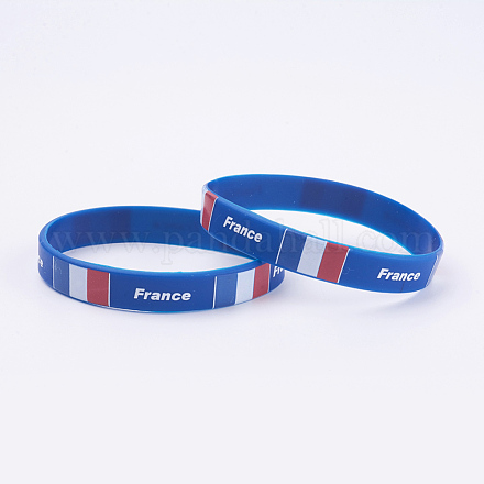 Bracelets en silicone bracelet souvenir BJEW-TA0002-04D-1