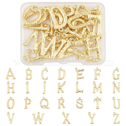 26шт 26 стиля латунные подвески KK-FS0001-65G-1