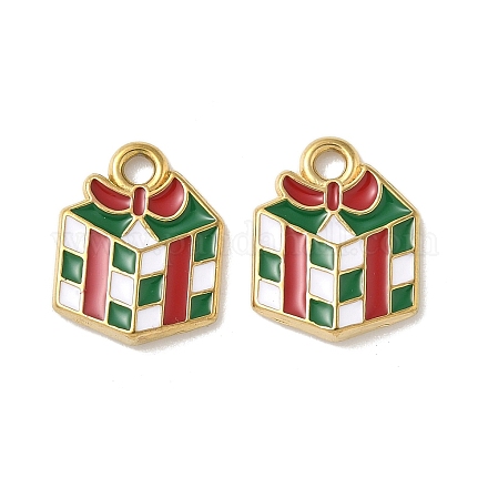 Подвески из нержавеющей стали 304 с эмалью STAS-L300-012G-09-1