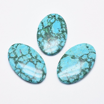 Synthetic Turquoise Pendant G-E464-15-1