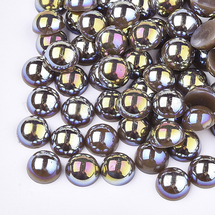ABS Plastic Imitation Pearl Cabochons OACR-S025-10mm-17-1