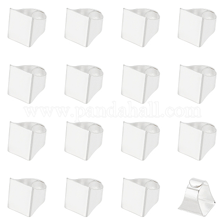 16 pieza de vástagos de anillo ajustables de latón&nbsp;KK-HY0001-88-1
