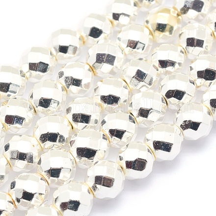 Chapelets de perles en hématite synthétique sans magnétiques G-L485-03A-S-1