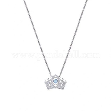 925 подвесные стерлингового серебра ожерелья NJEW-BB60239-A-1