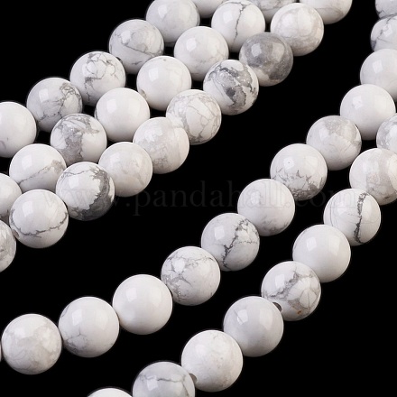 Chapelets de perles en howlite naturelle X-TURQ-G090-8mm-1