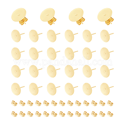 50 шт. фурнитура для сережек-гвоздиков из нержавеющей стали 304 STAS-UN0059-21A-1