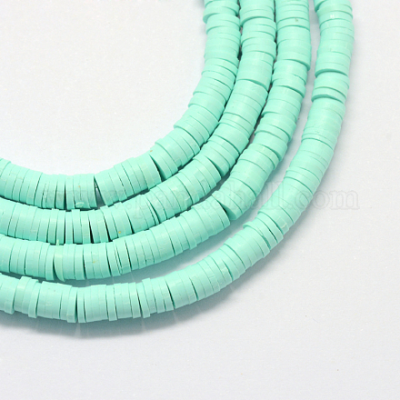 Eco-Friendly Handmade Polymer Clay Beads X-CLAY-R067-6.0mm-20-1