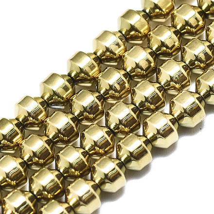 Chapelets de perles en hématite synthétique sans magnétiques G-S352-37-1