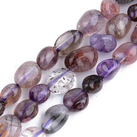 Chapelets de perles en améthyste naturelle G-S359-147-1