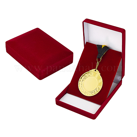 Бархатные коробки для упаковки медалей CON-WH0086-182A-1