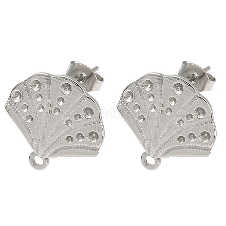 Фурнитура для сережек-гвоздиков из нержавеющей стали 304 STAS-Z175-02P-02-1