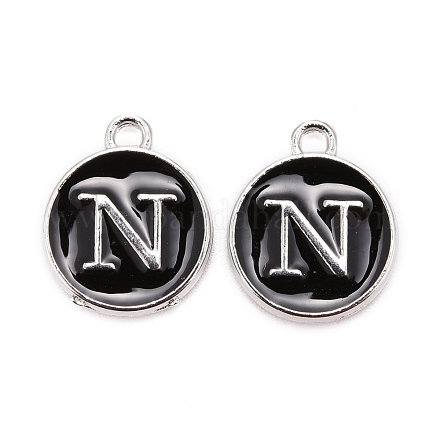 Platinum Plated Alloy Charms ENAM-S118-02N-P-1