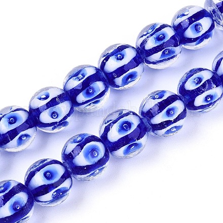 Бусы лэмпворк ручной работы LAMP-N028-20A-1