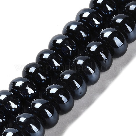 Фарфоровые бусины-рондели PORC-Q001-01H-1