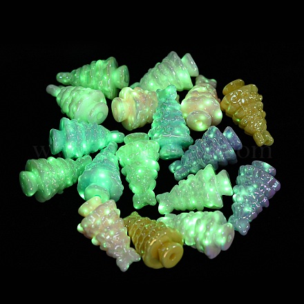 Perles acryliques lumineuses opaques plaquées UV MACR-D083-08-1
