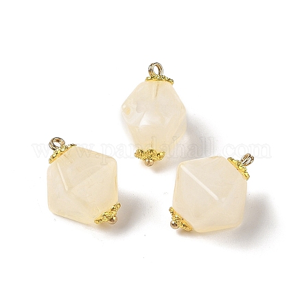 Двухцветные акриловые подвески MACR-C033-07G-1