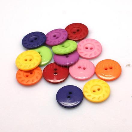 Two-Hole Plastic Buttons BUTT-J036-34L-M-1