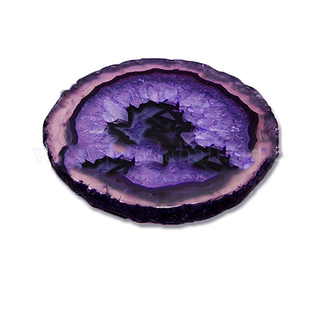 Dyed Natural Agate Slice Cup Mats DJEW-PW0012-131E-1