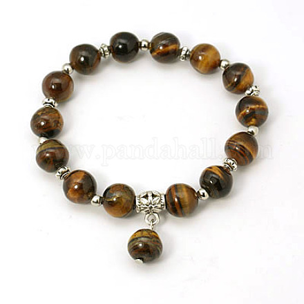 Bracelets de perles de pierre gemme de mode X-BJEW-JB00858-05-1