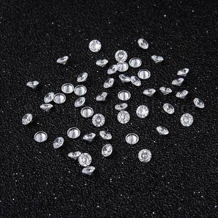 Cabochons de zircone cubique en forme de diamant clair X-ZIRC-M002-3mm-007-1