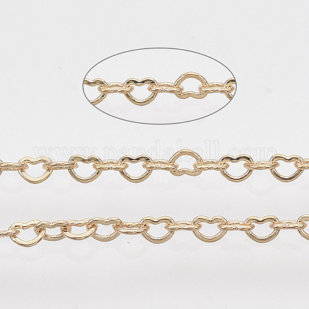Паяные латунные сердечные цепи X-CHC-T008-03LG-1
