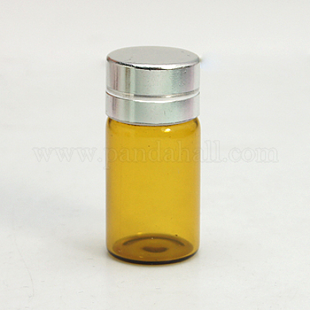 Verre bouteille en verre jar pour les contenants de perles CON-E003-34x16mm-1