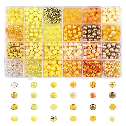 Kits de fabrication de bracelets de la série jaune bricolage DIY-CJ0001-82-1