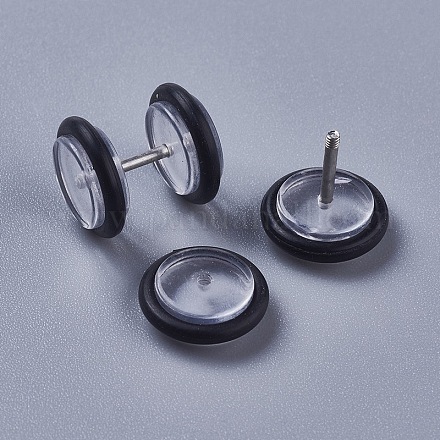 Oreille acrylique oreille faux plugs EJEW-L206-E08-1