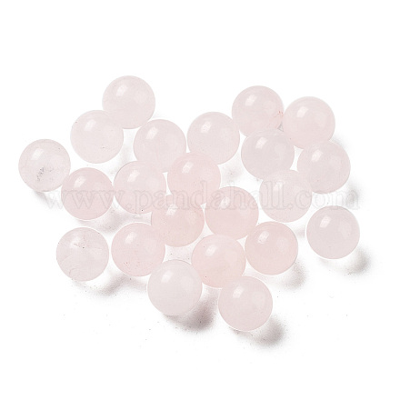 Perles sphériques de quartz rose naturel G-P520-23-1